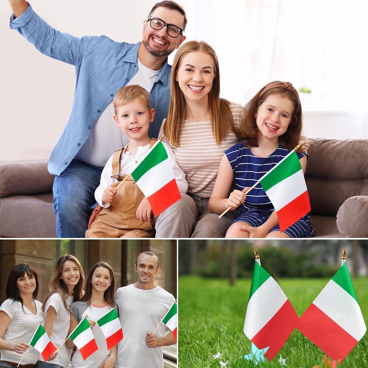 WHGJ flags brighten offices, classrooms with Italian pride.