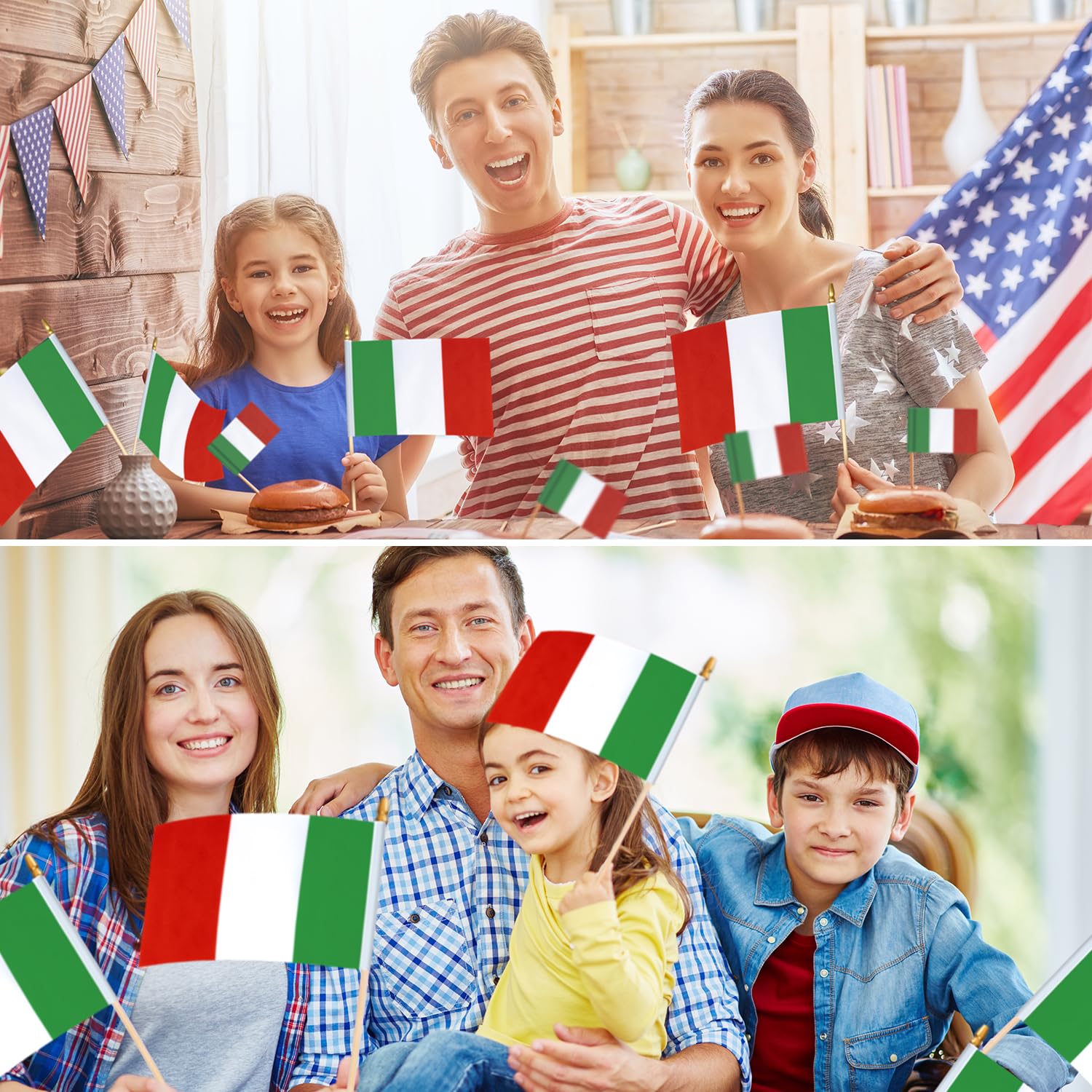 WHGJ rounded spear-top flag enhances kid-friendly waving.