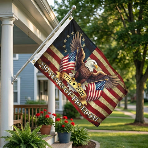 WHGJ US flag 1776-2026 for patriotic decoration and durable outdoor use.