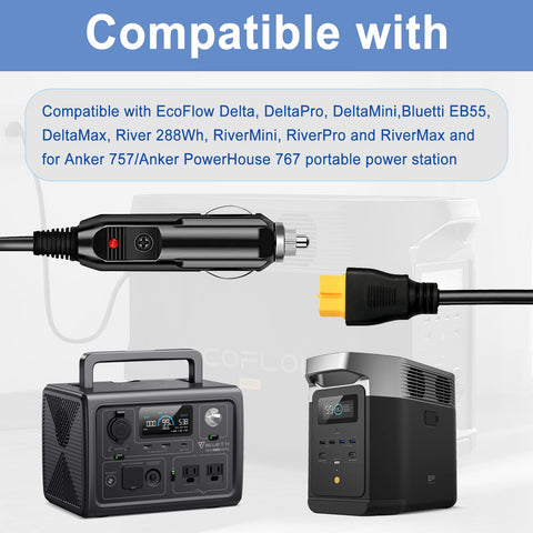 WHHZGYW XT60 cable includes a 15A fuse for safer charging.