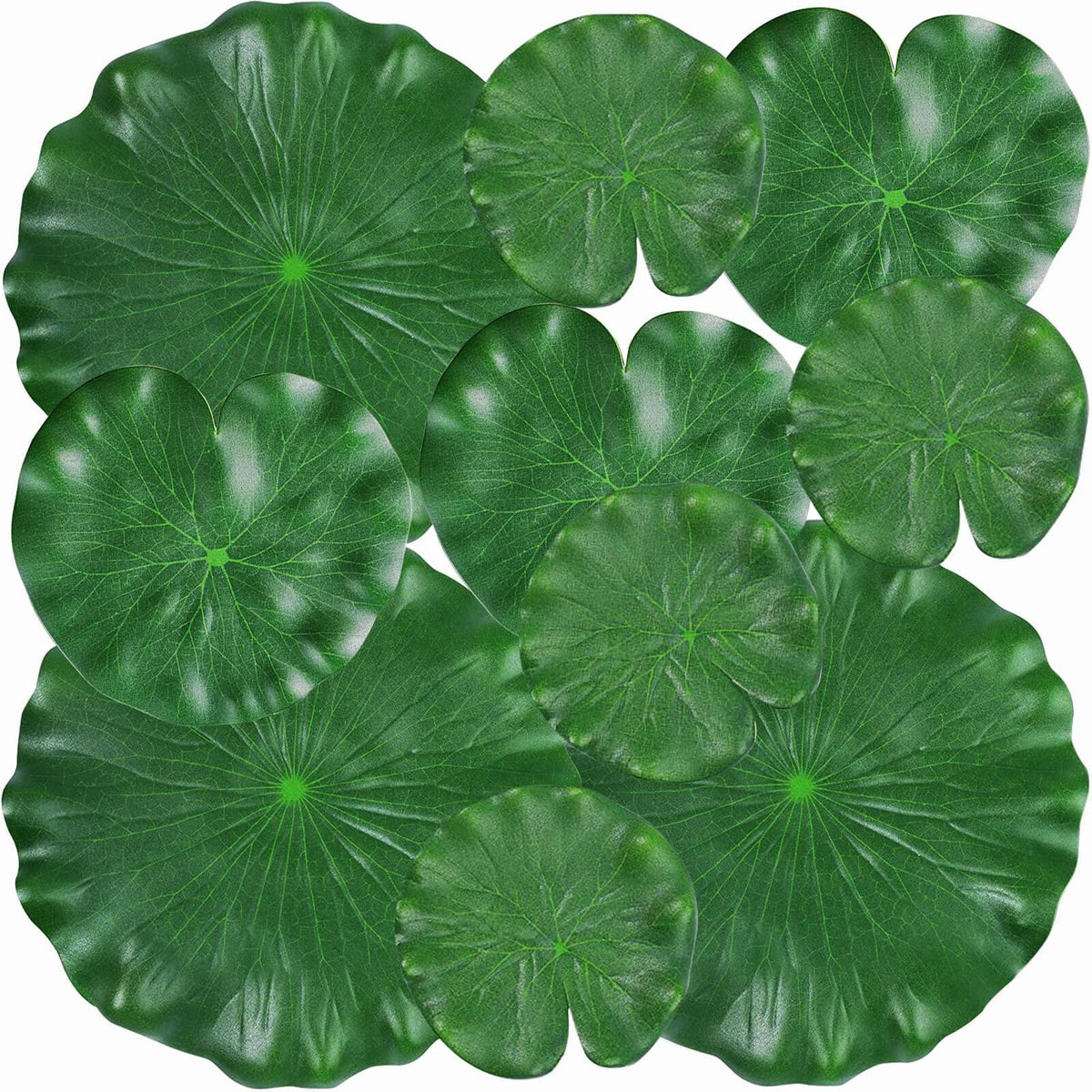 WhistenFla 4in floating lily pad in pond setting for small water features