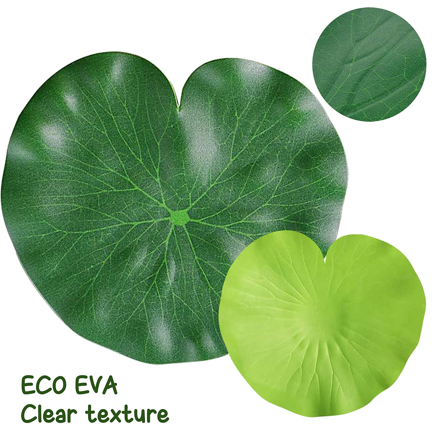 WhistenFla pond decoration with floating lily pad leaves