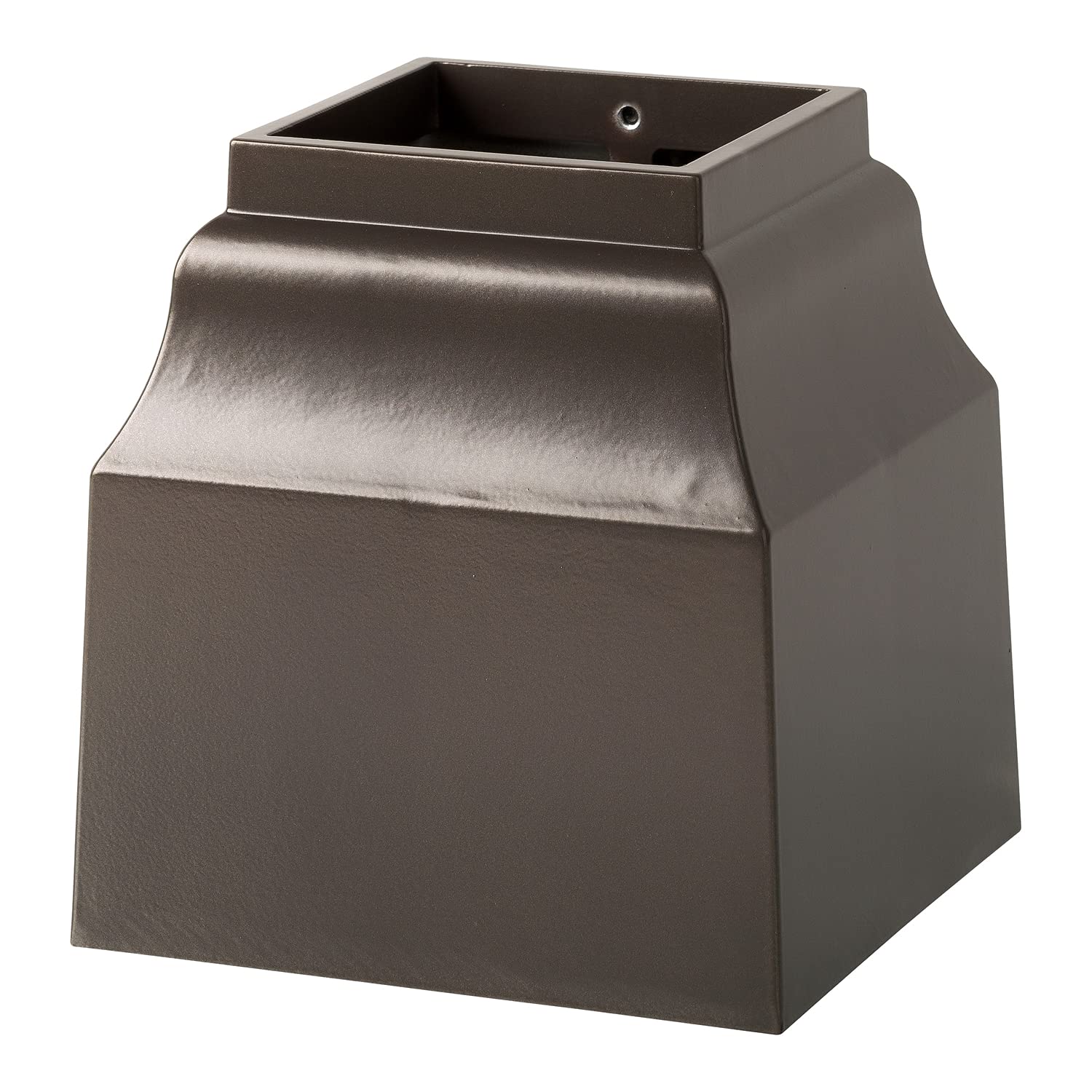 Whitehall Cascade bronze mailbox post cuff base enhances curb appeal with a sturdy foundation