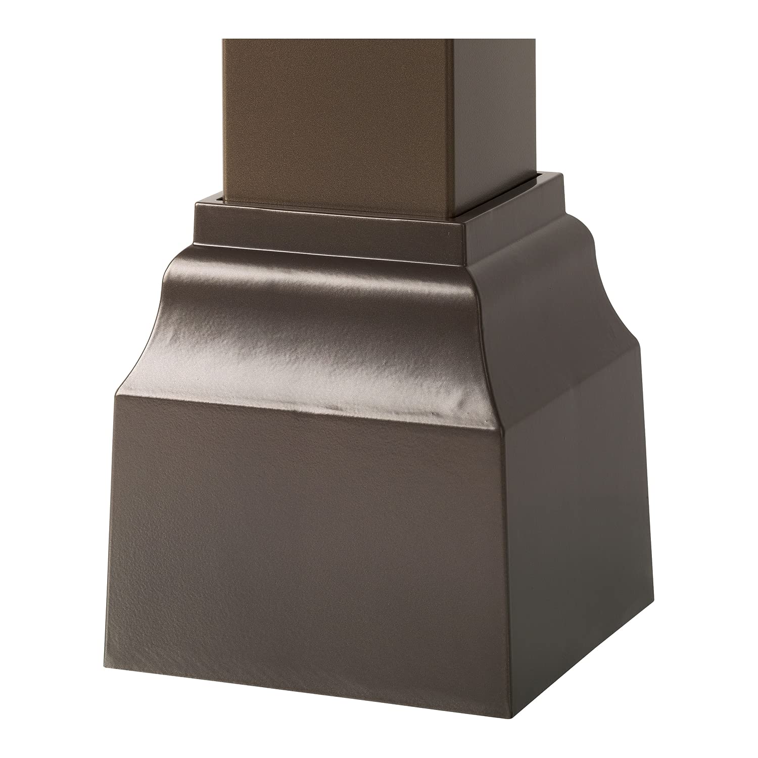 Whitehall Cascade bronze mailbox post base installation demonstrates quick, simple setup