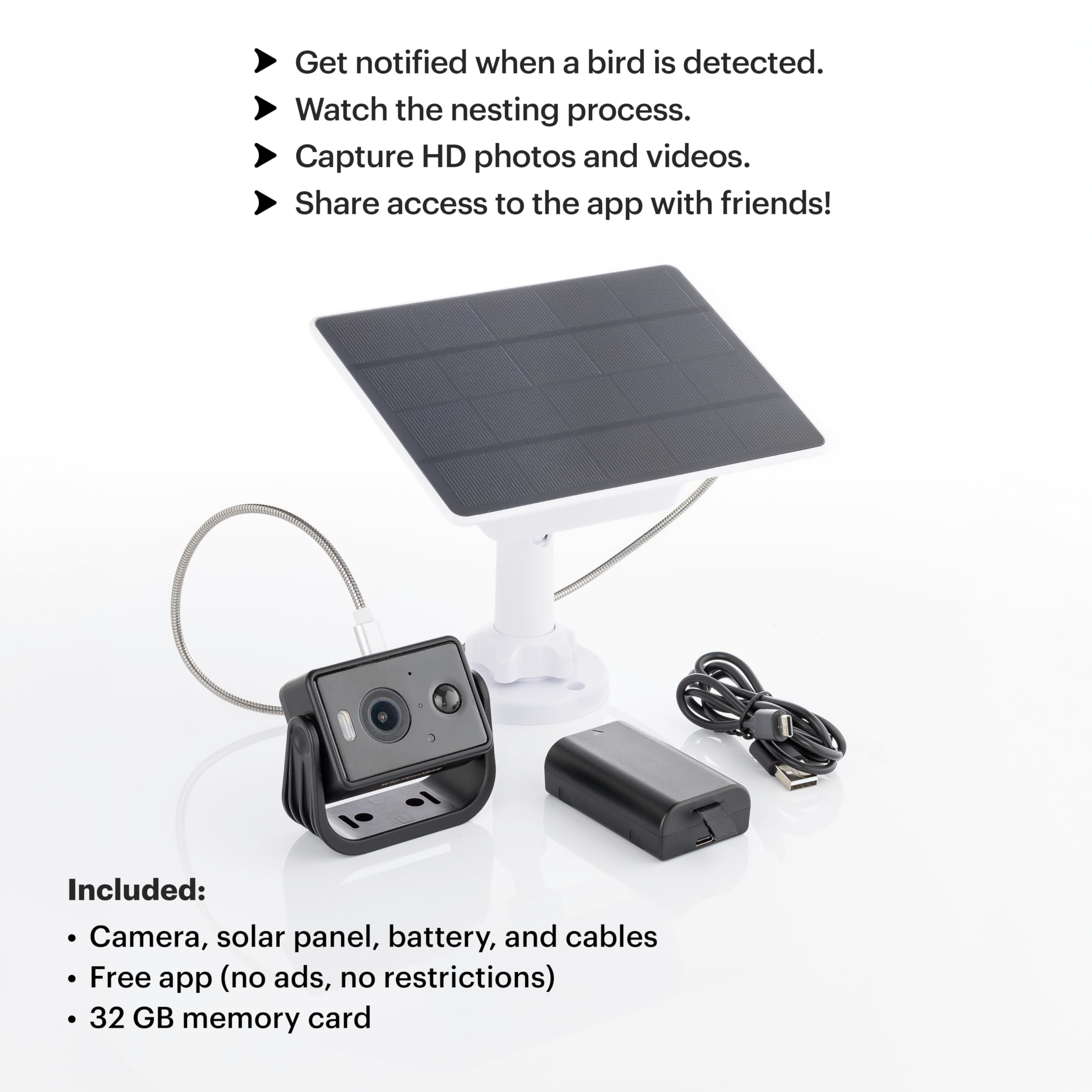 WHITEHORSE camera weatherproof casing protects against rain and wind outdoors