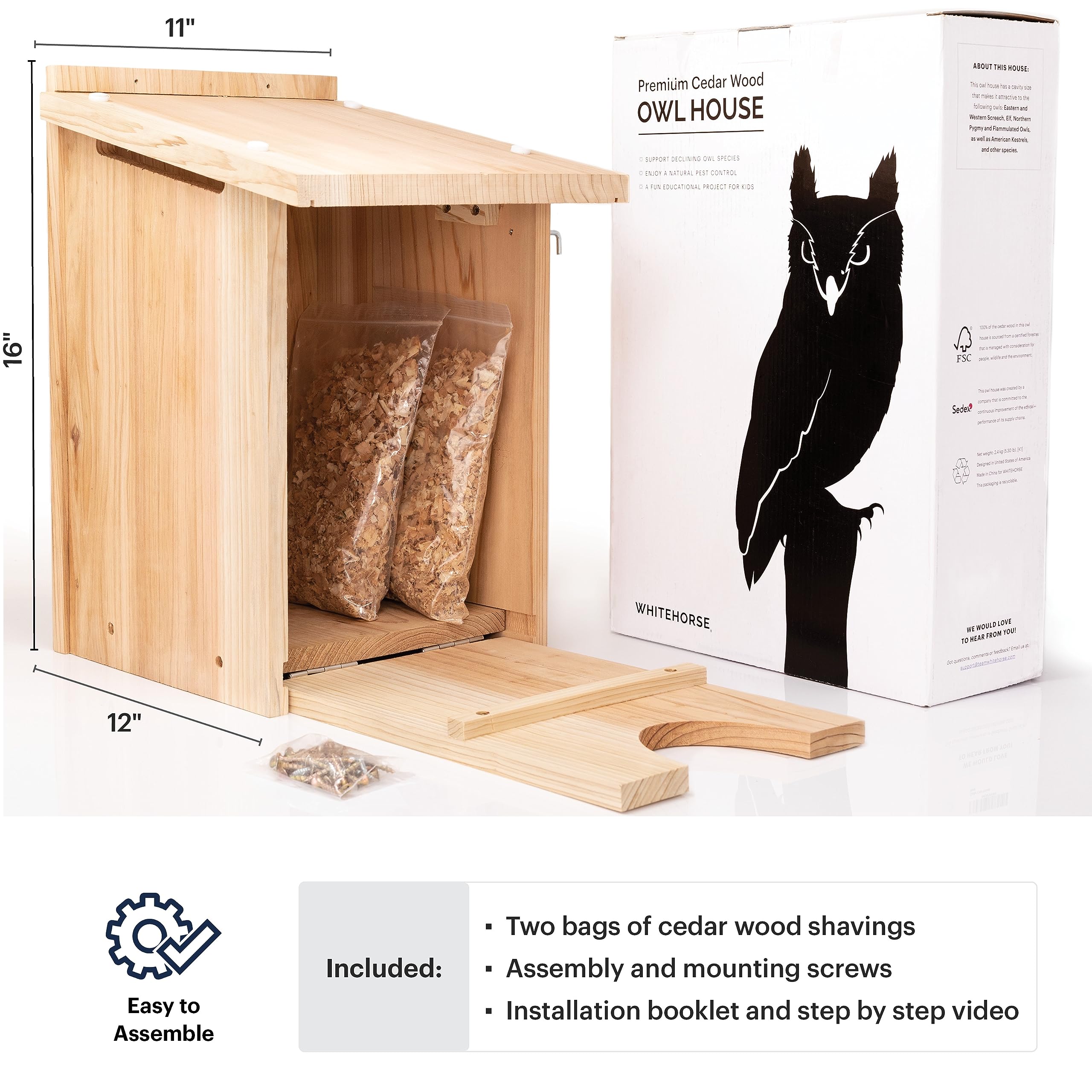WHITEHORSE Weatherproof box supports year-round outdoor use and durable performance.