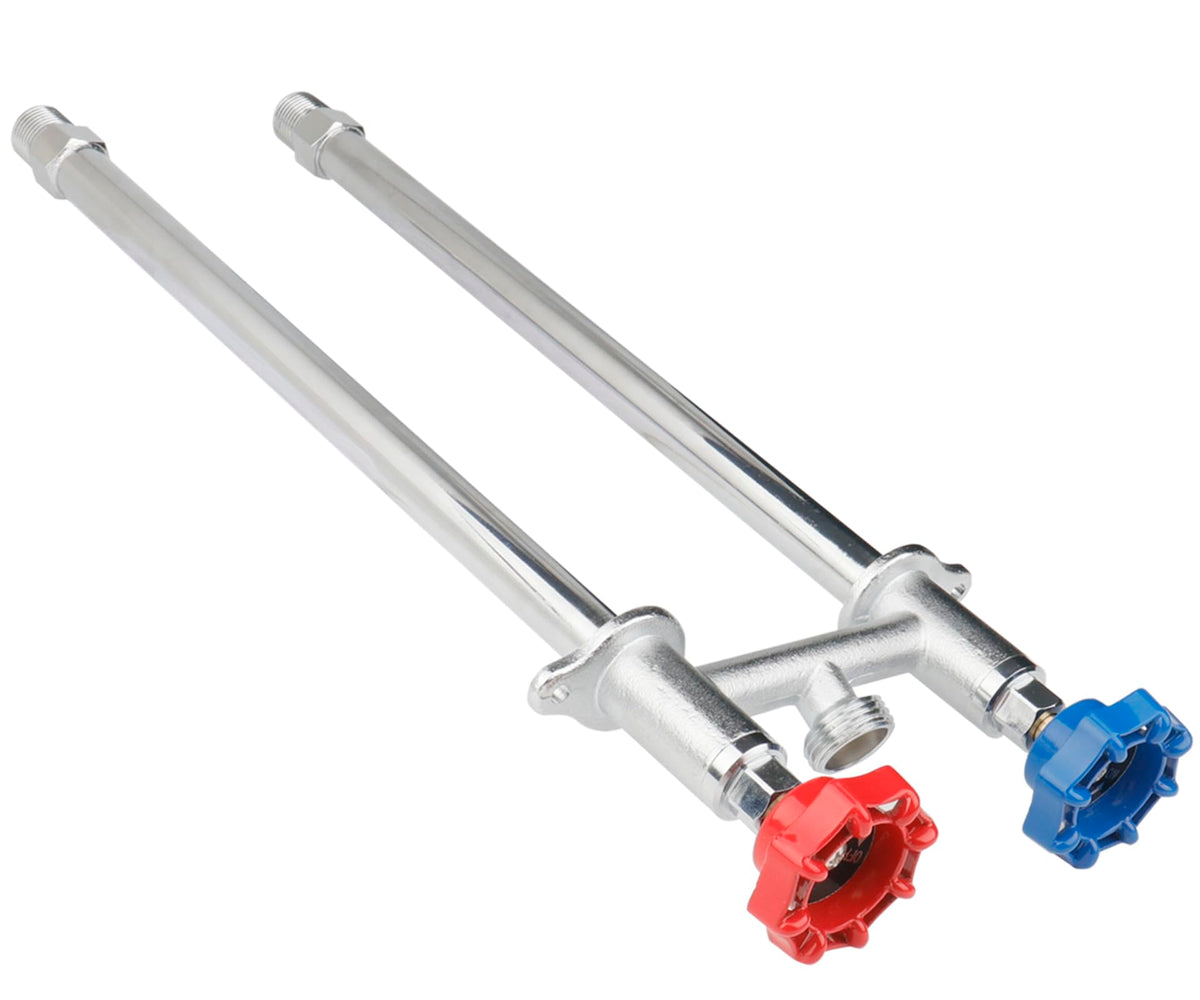 WHK 12 inch frost-free outdoor spigot with chrome finish for year-round water access