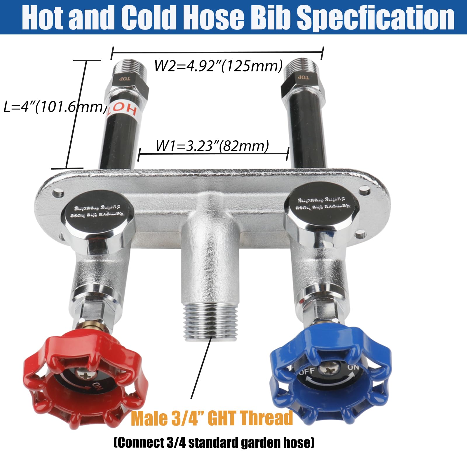 WHK inlet with 1/2-inch NPT thread for easy connections.