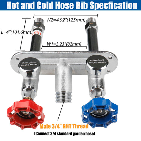 WHK inlet with 1/2-inch NPT thread for easy connections.