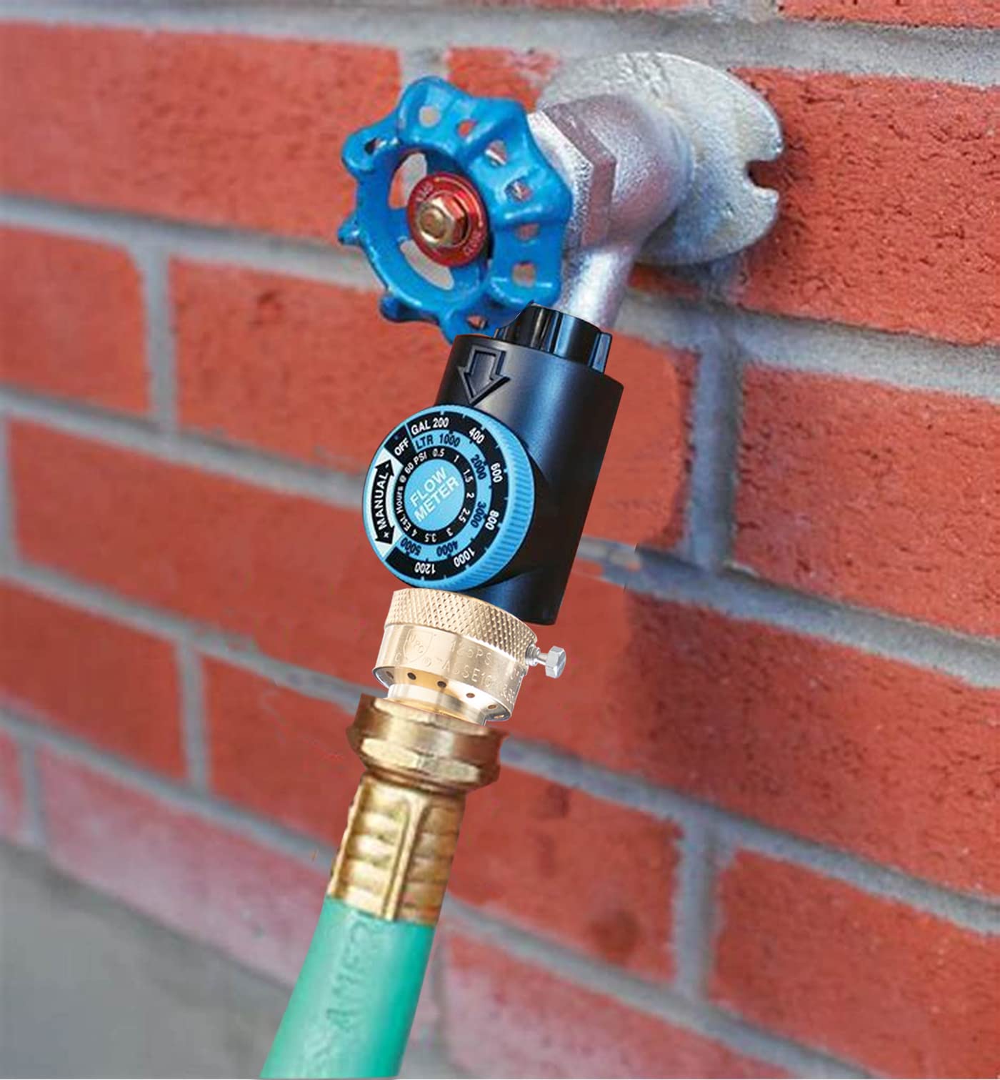 WHK outdoor faucet anti-siphon vacuum breaker in action