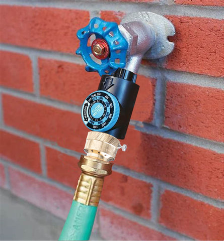 WHK outdoor faucet anti-siphon vacuum breaker in action