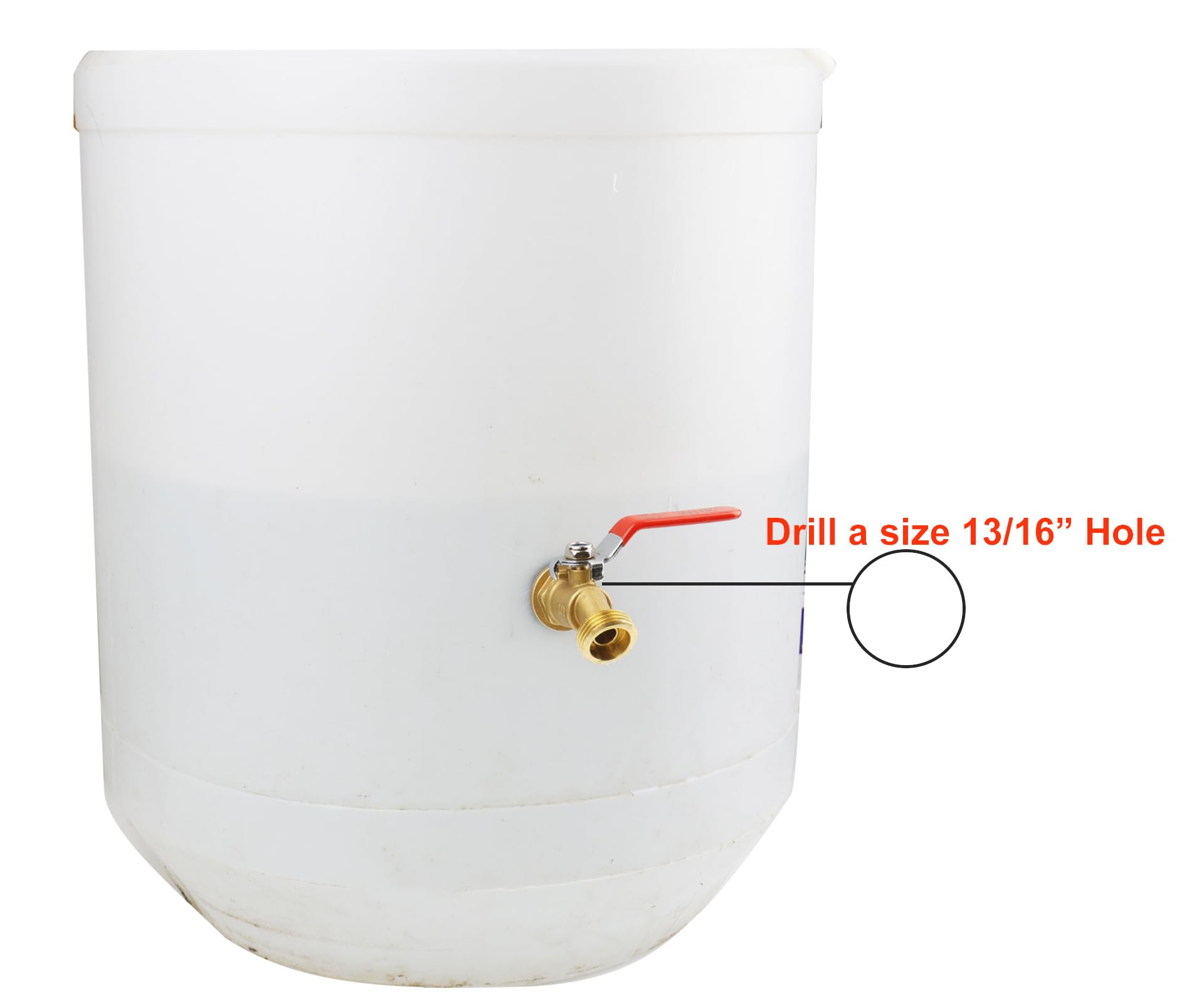 Heavy-duty brass WHK spigot weighs 7.7 ounces for solid performance