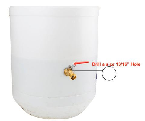 Heavy-duty brass WHK spigot weighs 7.7 ounces for solid performance