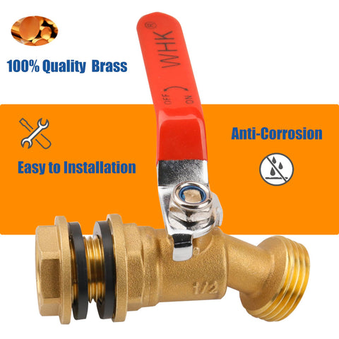 WHK spigot requires a 0.81 inch hole for quick setup