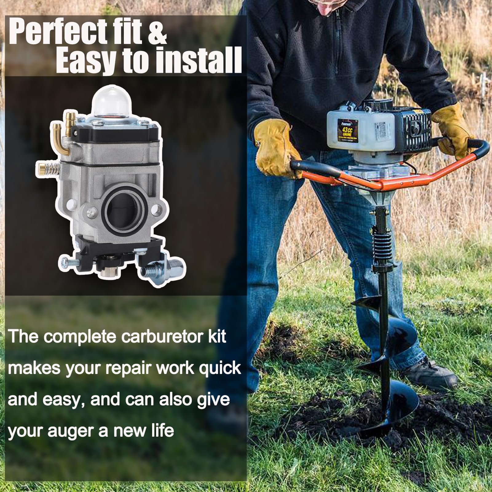Whldyno fuel line kit for 52cc tools ensures secure connections.