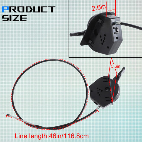 whldyno throttle cable 46in length for XT1-LT46 ensures precise fit