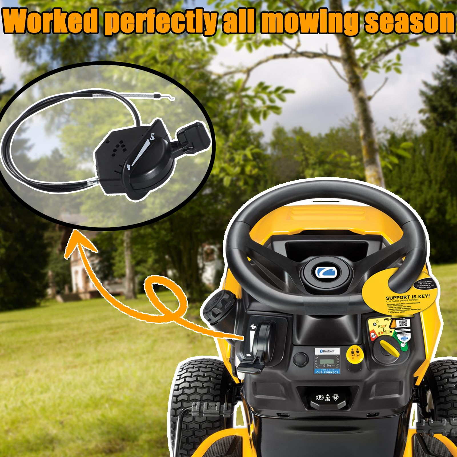 whldyno throttle cable with ABS plastic and steel construction for durability