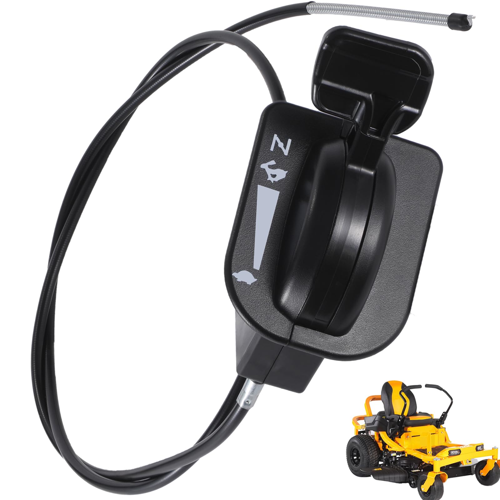 Whldyno 51 inch throttle choke cable for smoother mower throttle response.