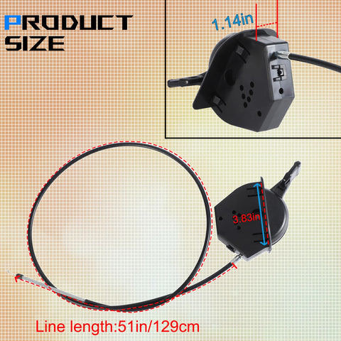 Whldyno throttle choke cable with ZT1-42 compatibility ensures quick replacement for Cub Cadet.