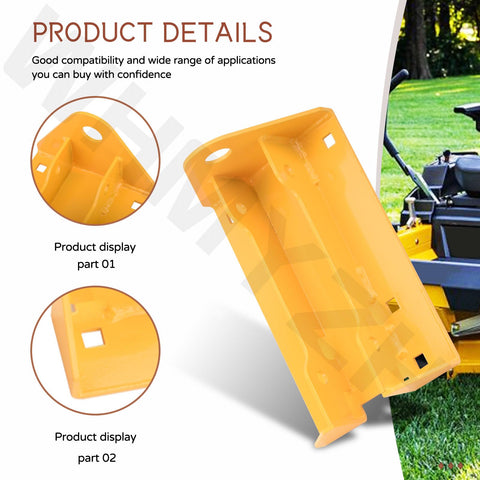WHMYZHL 127156 hitch kit's yellow finish improves visibility and durability outdoors.