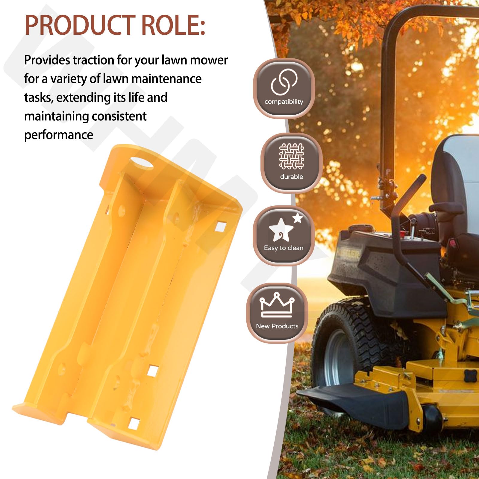 WHMYZHL 127156 hitch kit supports towing accessories for lawn equipment.