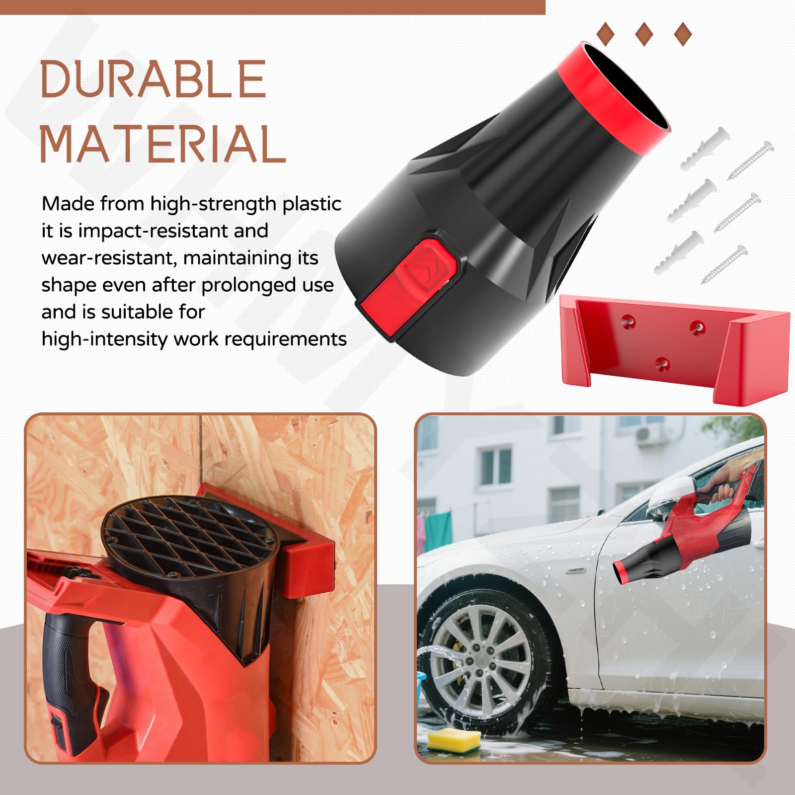 WHMYZHL car-drying nozzle in use after washing a vehicle