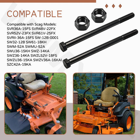 WHMYZHL replacement hardware, 5/8-11, designed for quick mower maintenance.