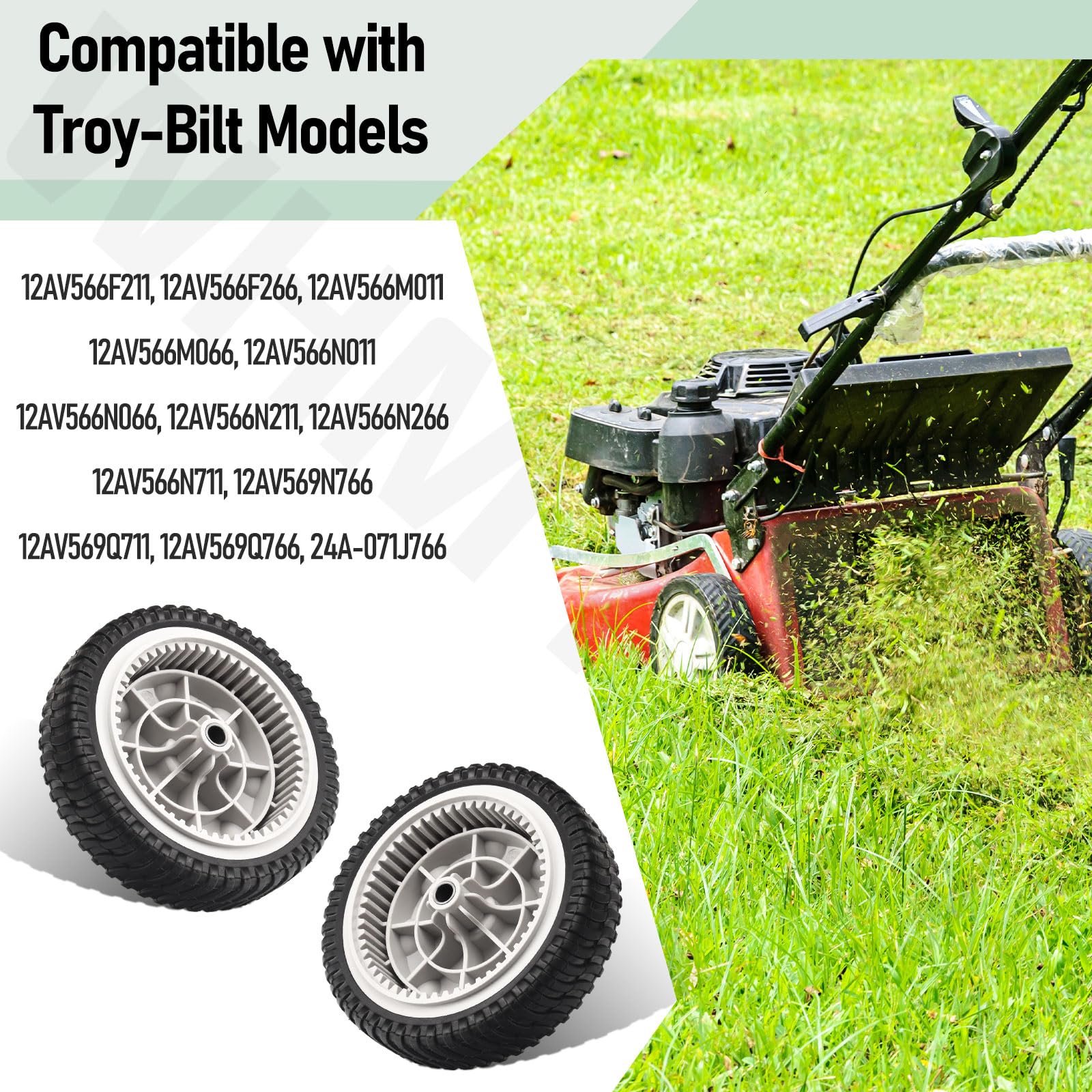 Wide compatibility with listed MTD and Troy-Bilt models in one package