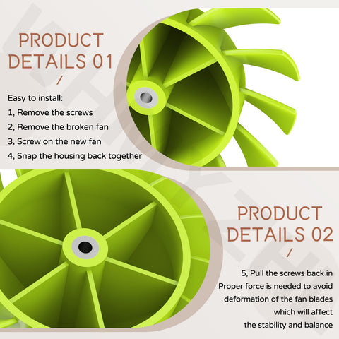 WHMYZHL cordless blower fan installation steps guide.