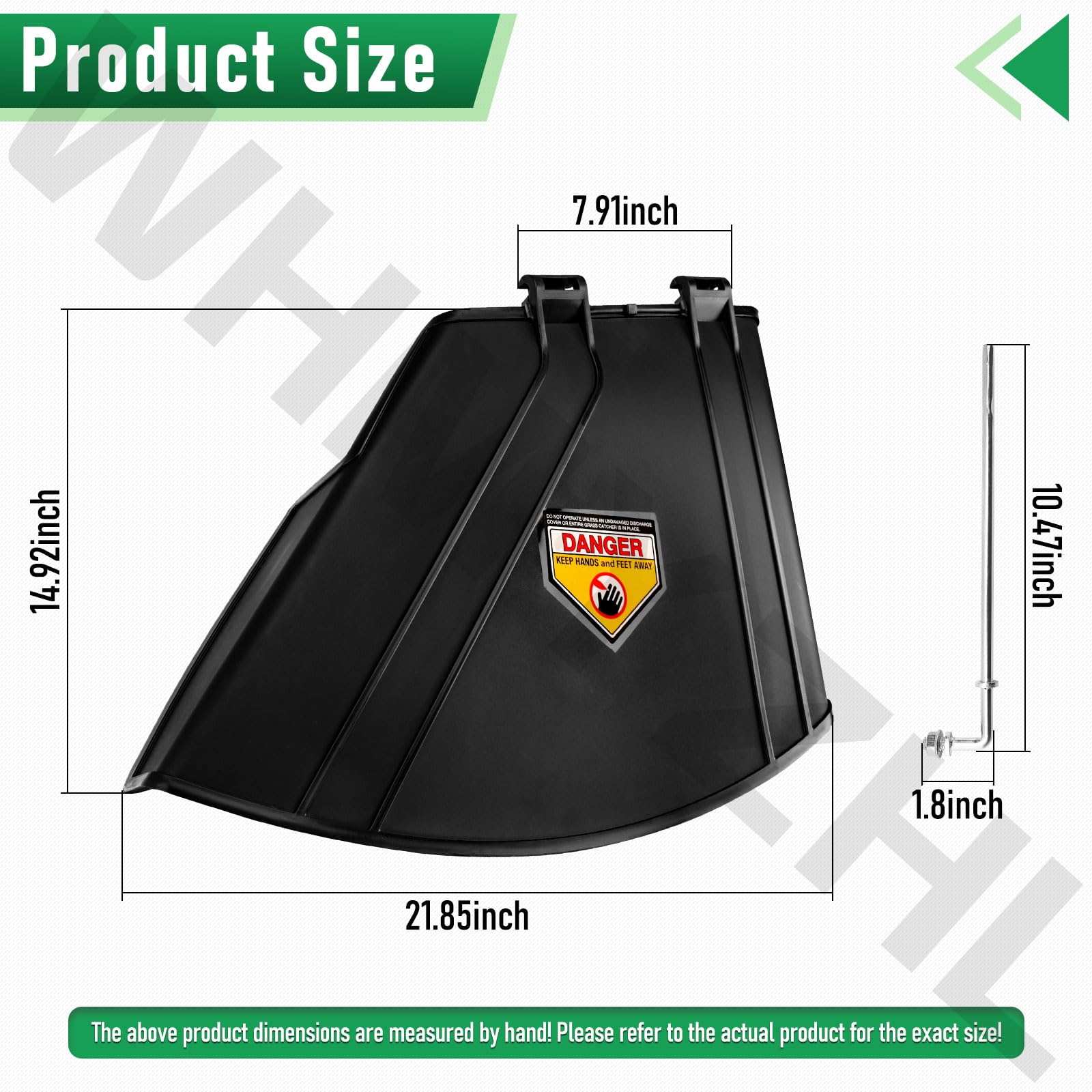 WHMYZHL deflector shield for Exmark Quest S-Series enhances safety while trimming tall grass