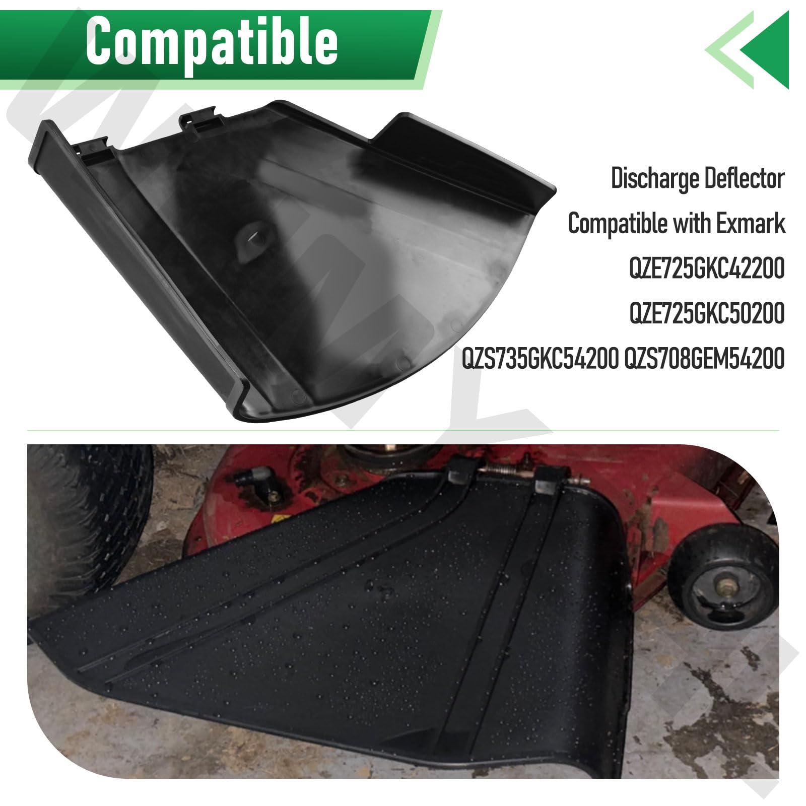 WHMYZHL deflector shield for Toro TimeCutter MyRide 42 keeps debris contained