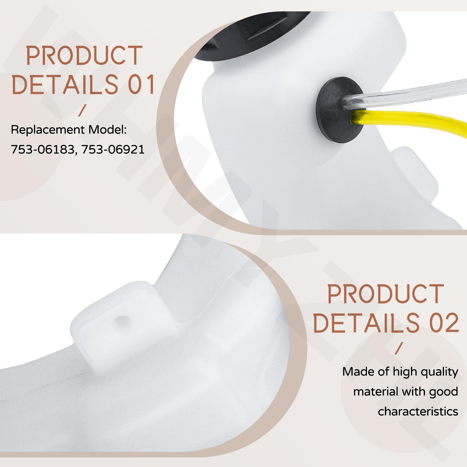 WHMYZHL fuel tank assembly broad brand compatibility preserves engine performance.