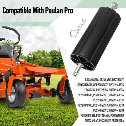 WHMYZHL Husqvarna-compatible deck roller detail with broad model compatibility.