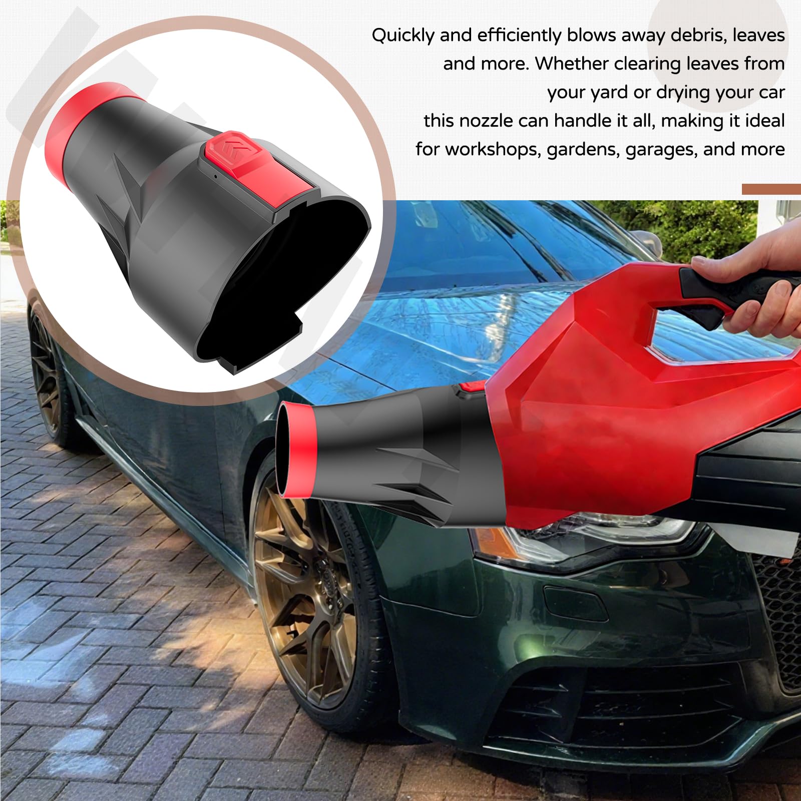 WHMYZHL package includes drying nozzle, silicone cover, and wall-mount bracket screws