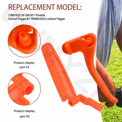 WHMYZHL replacement throttle trigger for SRM/PE series lawn tools.
