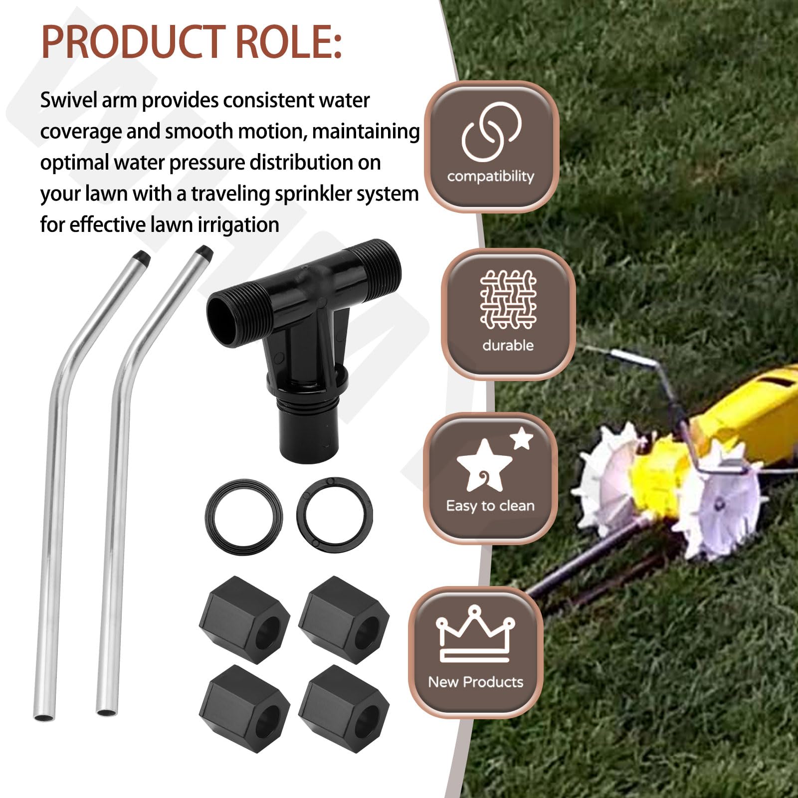 WHMYZHL rugged construction supports long-term outdoor irrigation