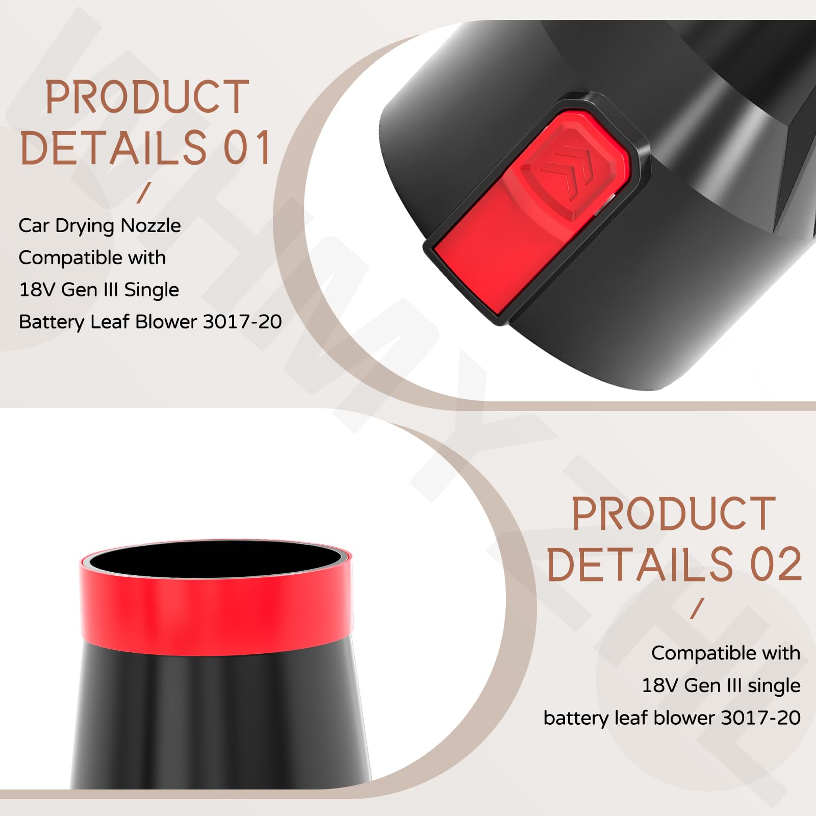 WHMYZHL silicone nozzle cover protects the nozzle tip during storage and use