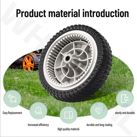 Durable plastic and rubber construction resists friction and aging