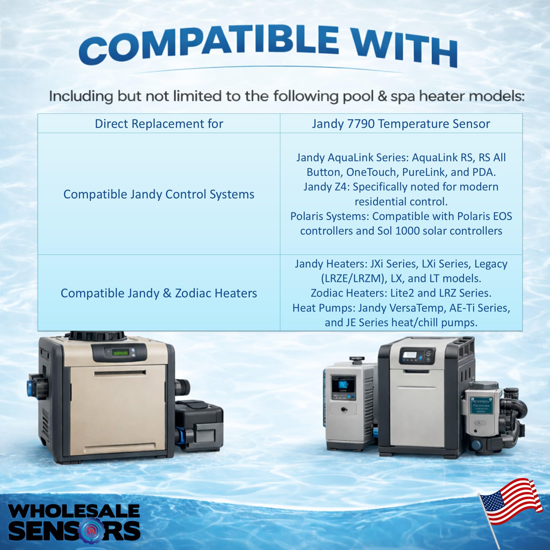 Wholesale Sensors durable construction for long-lasting performance in spa and pool environments.