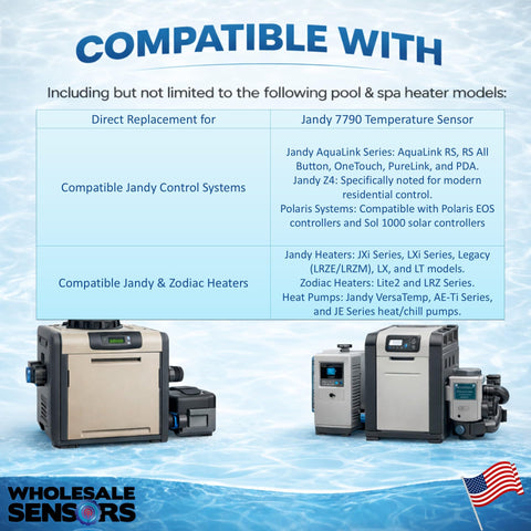 Wholesale Sensors durable construction for long-lasting performance in spa and pool environments.