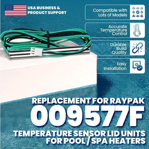 Raypak 009577F IID 3-wire 100K NTC sensor for stable readings.
