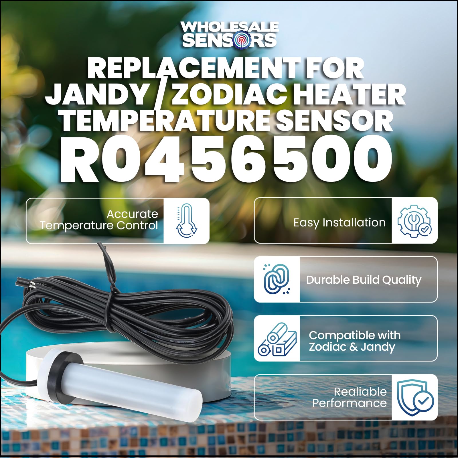 Wholesale Sensors wired temperature sensor kit with weatherproof cable for easy replacement