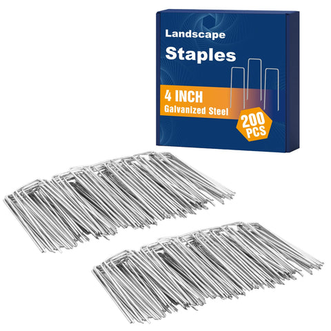 Whonline 4in landscape staple with flat top secures ground fabric securely.