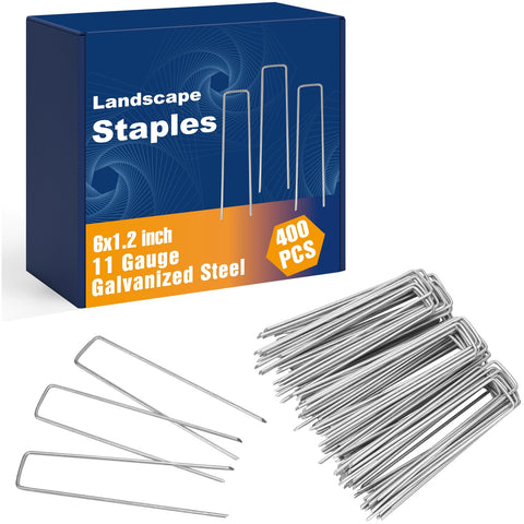 Whonline 6-inch galvanized stake packaging ready for outdoor projects.