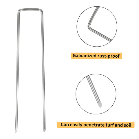 Whonline landscape fabric stake fixes fabric for durable lawn installations.