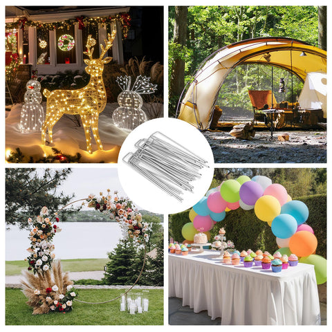 Whonline outdoor stakes ideal for weddings, camping, and decor projects.