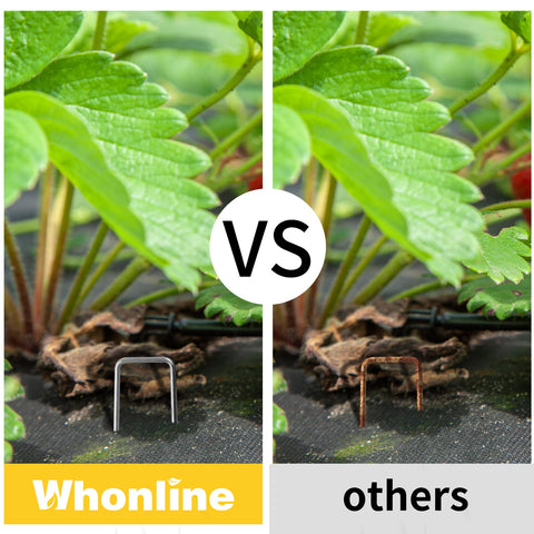 Whonline stake anchors tents, fences, and garden meshes securely.
