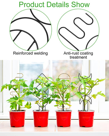 Whtawtaw easy-to-use trellis inserts into soil for quick plant training