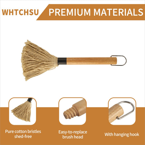 WHTCHSU acacia wood construction adds durability on the grill