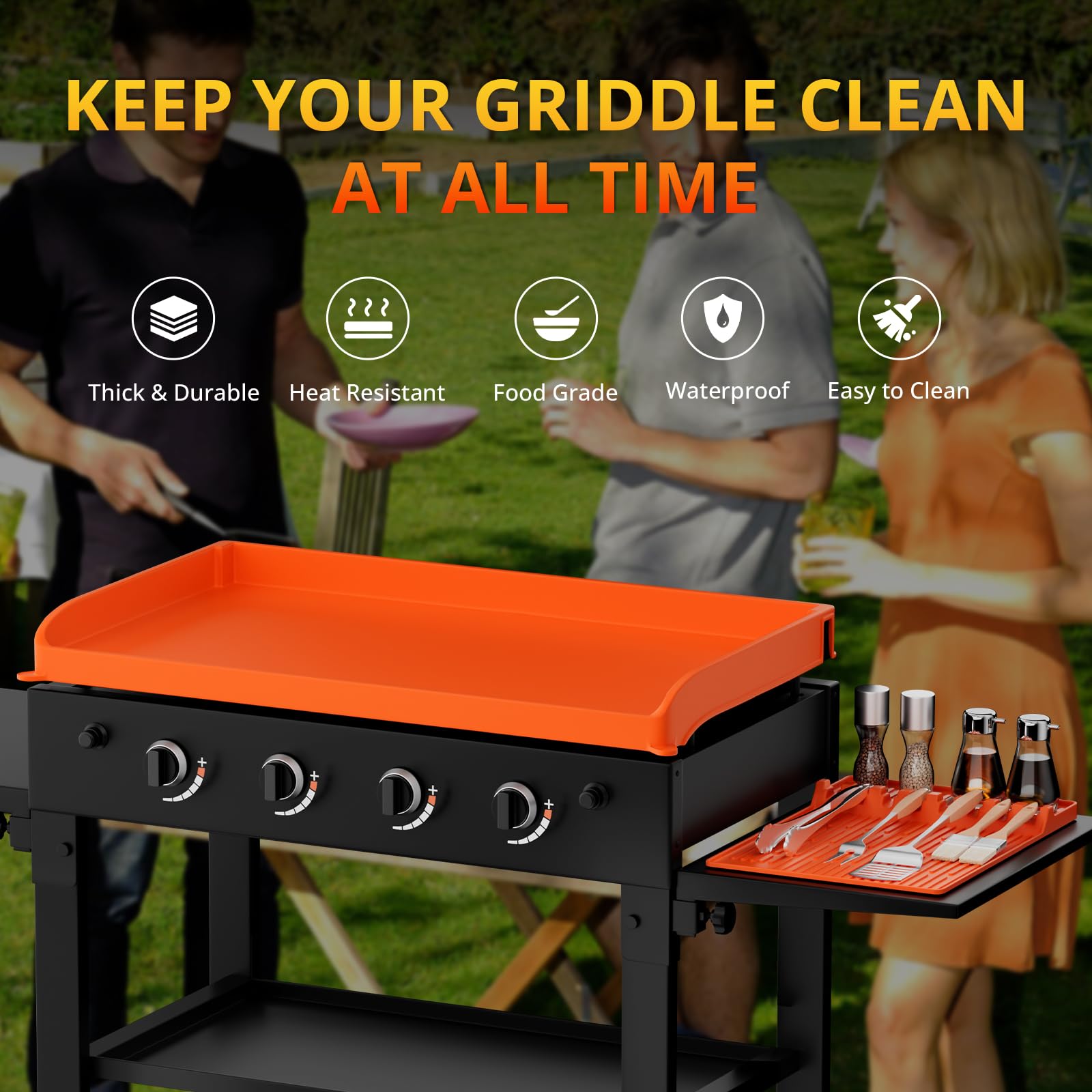 WhtSky foldable silicone setup stored compactly after cooking